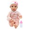 Little Darlings: Sweet Touch 14" Baby Doll - Fox-Pink-White - Soft Body, Makes Sounds, Sucks Thumb & Grabs Bottle, Interactive Toy, Kid-Toddler Age 2+